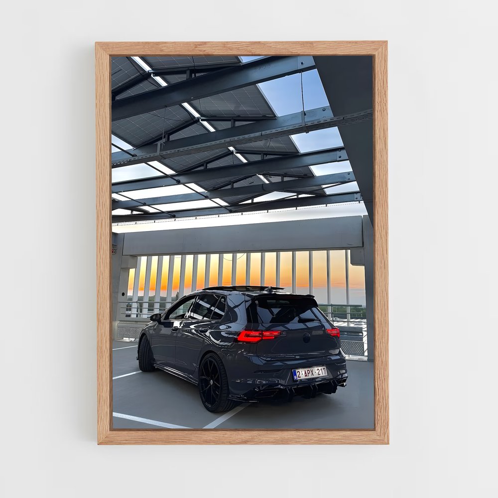 Poster Golf Noir Élégance – affiche Volkswagen (vue 4)
